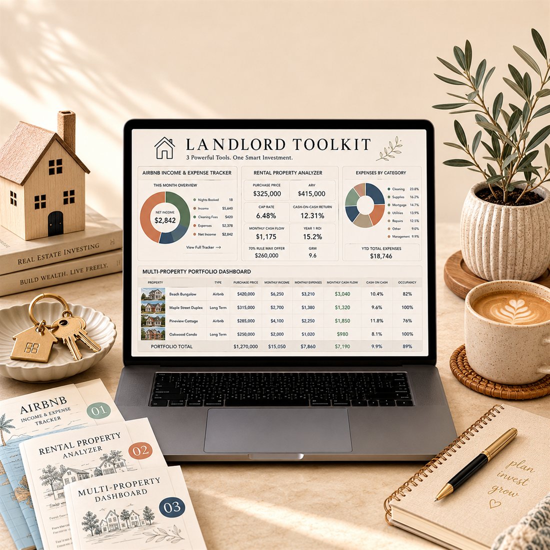 Landlord Toolkit spreadsheet template preview