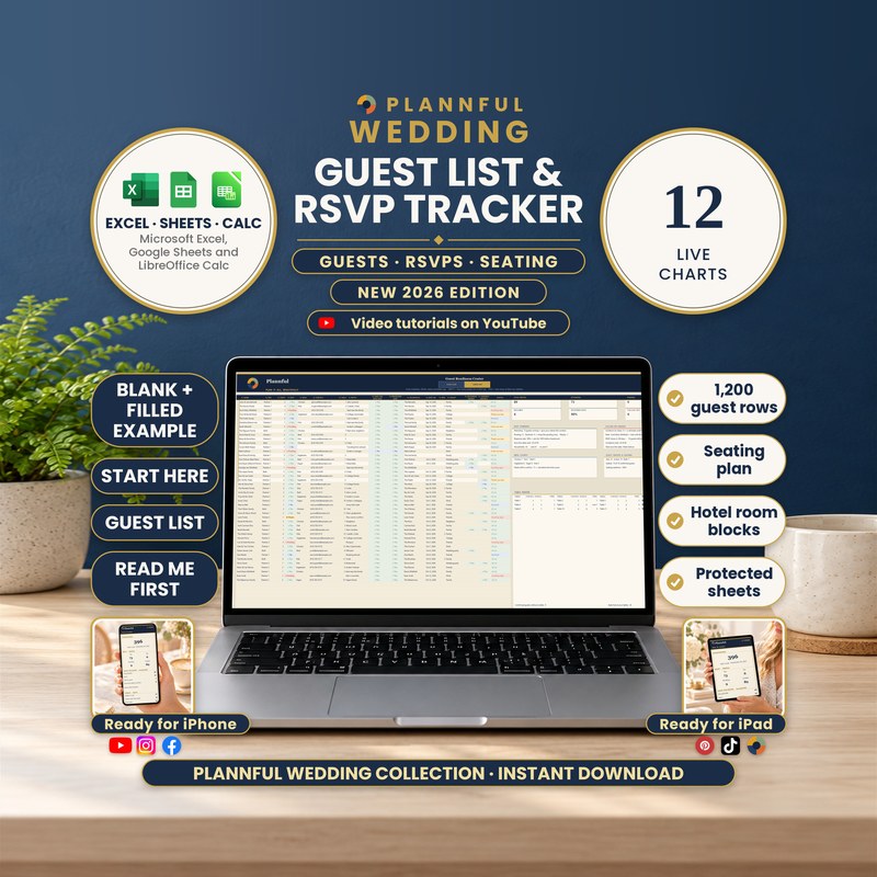 Wedding Guest List & RSVP Tracker