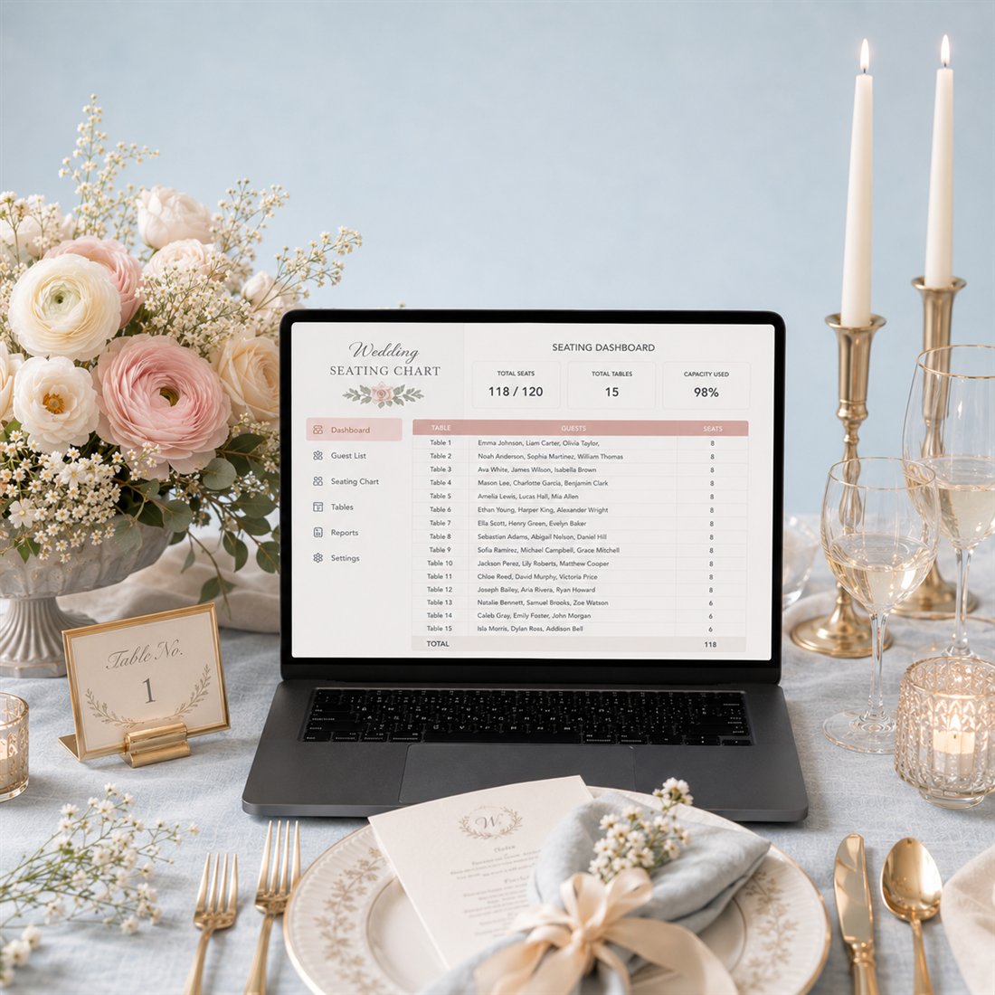 Free Wedding Seating Chart